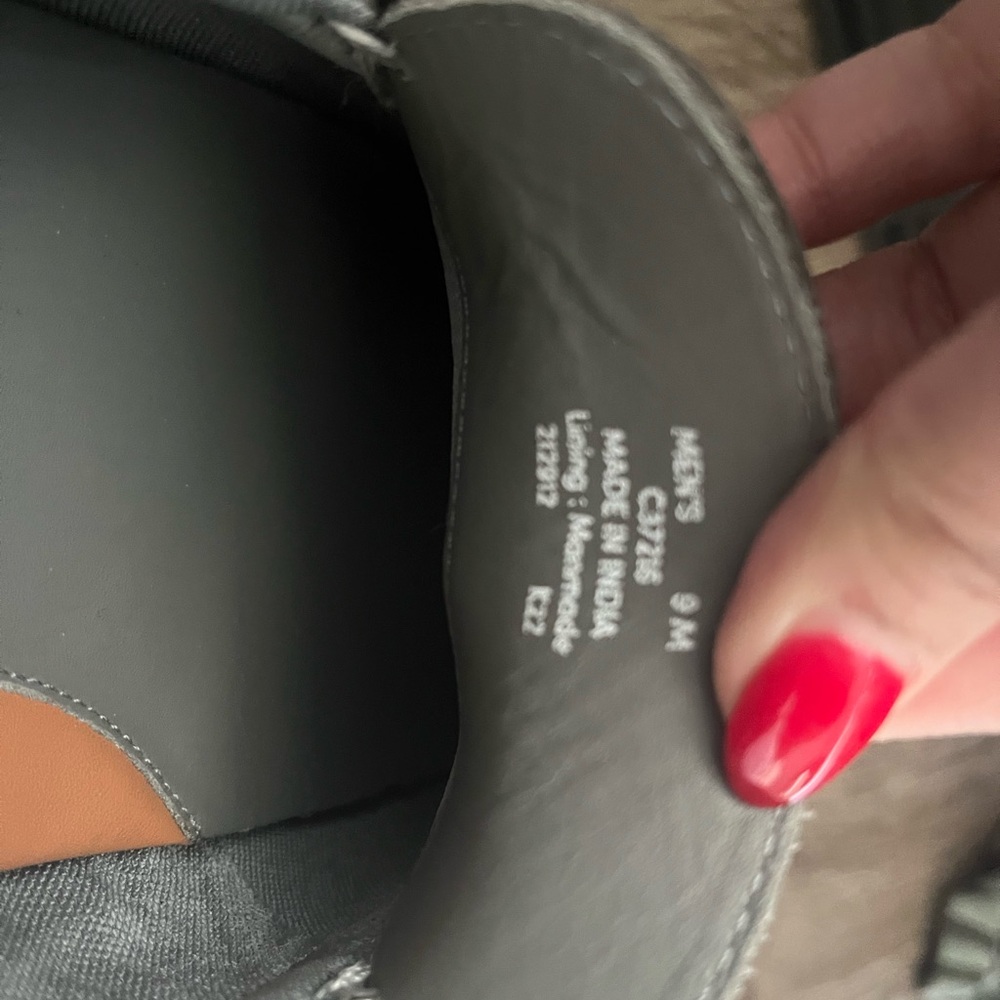 Cole Haan Gray Suede Slip-On Loafers with Perforated Vamp NWOT - Picture 3 of 6